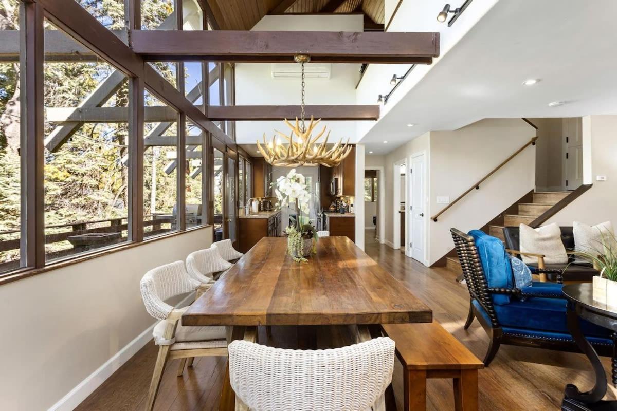 Snowflower Cabin Modern Luxe, 2 Level, 1500 Sqft, Ac, View, Dogs, Walk To Village Lake Arrowhead Exterior photo